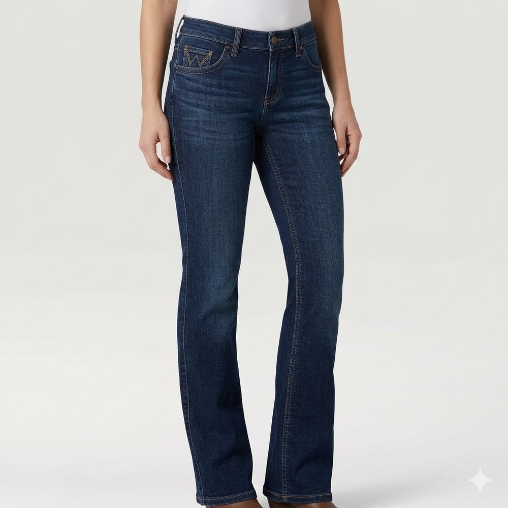 Wrangler Q-Baby Ultimate Riding Jeans Women's 7x30 Dark Wash Bootcut